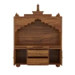 Wood Temple Traditional Hand Carved Sheesham – Modern Home Mandir for Daily Pooja & Décor - Image 5