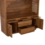 Wood Temple Traditional Hand Carved Sheesham – Modern Home Mandir for Daily Pooja & Décor - Image 7