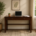 Handmade Sheesham Wood Study Table in Natural Finish