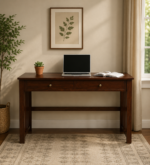 Handmade Sheesham Wood Study Table in Natural Finish