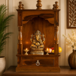 Handmade wooden temple sheesham