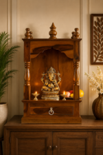 Handmade wooden temple sheesham
