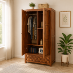 Hartley Solid Wood Wardrobe in Water Resistant Matte Finish