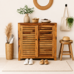 Hayden Sheesham Wood Cabinet in Walnut Finish