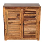 Hayden Sheesham Wood Cabinet in Walnut Finish - Image 4