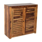 Hayden Sheesham Wood Cabinet in Walnut Finish - Image 5
