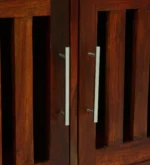 Hazelmere Sheesham Wood Bar Cabinet in Scratch Resistant Provincial Oak Finish - Image 5