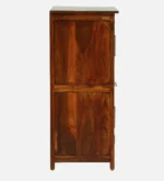 Hazelmere Sheesham Wood Bar Cabinet in Scratch Resistant Provincial Oak Finish - Image 7