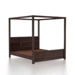 Heston Modern Wooden Poster Bed with Safety Rails - Image 5