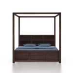 Heston Modern Wooden Poster Bed with Safety Rails - Image 6