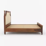 Hudson Sheesham Wood Bed Without Storage in Walnut Finish - Image 5