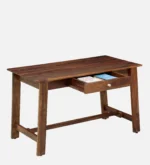 Huxley Sheesham Wood Office Study Table in Scratch Resistant Honey Oak Finish - Image 6