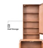 Irvin Sheesham Wood Dresser with Mirror in Honey Finish - Image 4