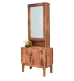 Irvin Sheesham Wood Dresser with Mirror in Honey Finish - Image 7