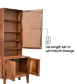 Irvin Sheesham Wood Dresser with Mirror in Honey Finish - Image 8