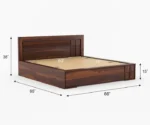 Ivanna Solid Sheesham Wood with Box Storage - Image 3