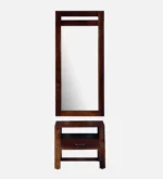 Jorvik Sheesham Wood Dresser with Cabinet in Walnut Finish - Image 5