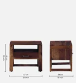 Jorvik Sheesham Wood Dresser with Cabinet in Walnut Finish - Image 4