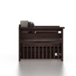 Kastwood Sheesham Wood Sofa Cum Bed in Scratch Resistant Honey Oak Finish - Image 6