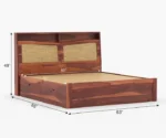 Kingsley Solid Wood Bed with Drawer & Box Storage - Image 3
