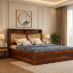 Kingsley Solid Wood Bed with Drawer & Box Storage