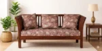 Kyoto Sheesham Wood 2 Seater Sofa in Rustic Teak Finish