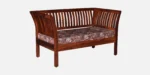 Kyoto Sheesham Wood 2 Seater Sofa in Rustic Teak Finish - Image 7