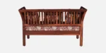 Kyoto Sheesham Wood 2 Seater Sofa in Rustic Teak Finish - Image 9