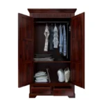 Lexington Sheesham Wood Wardrobe in Weathered Teak Finish - Image 6