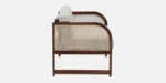 Lisbon Sheesham Wood 2 Seater Sofa in Provincial Walnut Finish - Image 5