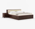 Lorenzo Sheesham Wood  Bed with Hydraulic Storage - Image 4