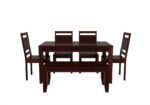 Luxury Solid Sheesham Wood 6 Seater Dining Table Set for Family Dining - Image 6