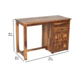 Maison Orvian Solid Sheesham Wood Executive Work Desk - Image 6