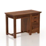 Marston Sheesham Wood Study Table in Scratch Resistant Warm Teak Finish - Image 4