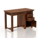 Marston Sheesham Wood Study Table in Scratch Resistant Warm Teak Finish - Image 6
