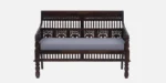 Mavento Premium Sheesham Wood Upholstered 2 Seater Sofa - Image 6