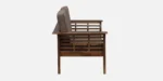 Milan Sheesham Wood 2 Seater Sofa in Mahogany Finish - Image 5