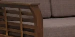 Milan Sheesham Wood 2 Seater Sofa in Mahogany Finish - Image 6