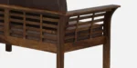 Milan Sheesham Wood 2 Seater Sofa in Mahogany Finish - Image 7