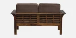 Milan Sheesham Wood 2 Seater Sofa in Mahogany Finish - Image 8