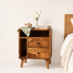 Minimalist Sheesham Wood Bedroom Side Table