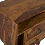 Minimalist Sheesham Wood Bedroom Side Table - Image 8