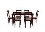 Modern 6 Seater Dining Table in Sheesham Wood with Natural Wood Finish - Image 6