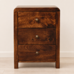 Modern Sheesham Wood Night Table with Drawer