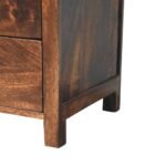 Modern Sheesham Wood Night Table with Drawer - Image 7