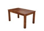 Modern Solid Sheesham Wood 6 Seater Dining Table Set with Chairs and Bench in Natural Finish - Image 5
