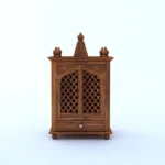 Modern Sheesham Wood Temple with Traditional Carving for Home - Image 6