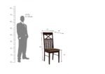 Natural Finish Sheesham Wood Dining Table Set with 6 Chairs - Image 4