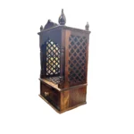 Navira Solid Sheesham Wood Temple with Artistic Cutwork Design - Image 5