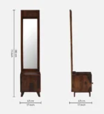 Norwick Sheesham Wood Dresser in Provincial Teak Finish - Image 3